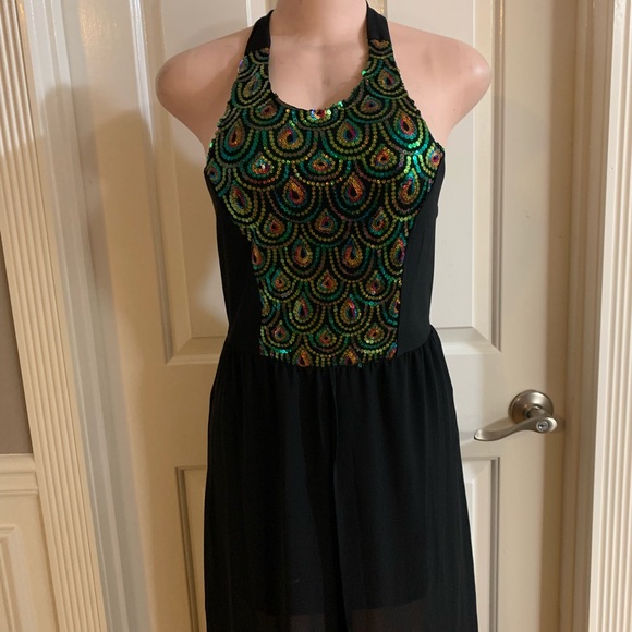 Women’s junior halter black dress size (M) - Picture 5 of 12
